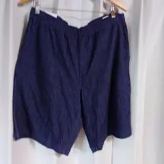 専用 ユニクロ カットソーイージーショートパンツ　ブルーXL