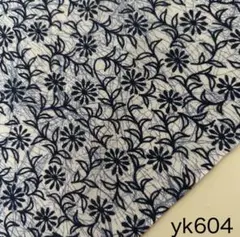 yk604 捺染 浴衣 反物 はぎれ 生地 リメイク 小花