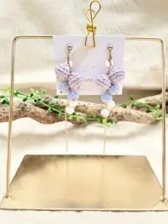ニットボールピアス/イヤリング
