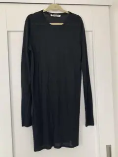 alexander wang ロングTシャツ長袖カットソー 黒