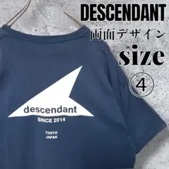 【入手困難】DESCENDANT ディセンダント ロゴ Tシャツ 紺 ④ XL
