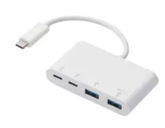 未使用品　エレコム USBハブ U3HC-A423P5WH ホワイト