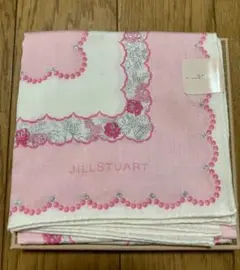 JILL STUART 花柄レースハンカチ ピンク