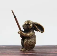 大人気ヴィンテージ風うさぎお香立て