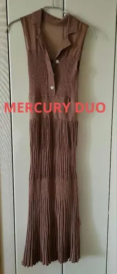 MERCURY DUO ノースリーブプリーツワンピース