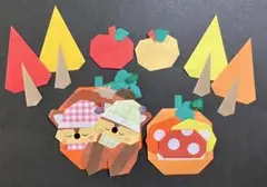 折り紙 ハンドメイド 秋 りすとかぼちゃ
