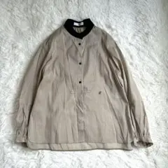 ✨美品✨エブール シルクコットンスルーストライプ ブラウス 25ss