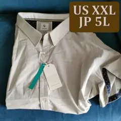 CRAFT+FLOW 半袖シャツ US 2XL, JP 5L ライトグレー