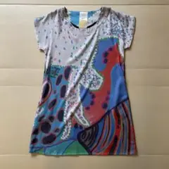 Akari Uragami ワンピース アート 作家 チュニック 多色模様 色