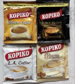 インスタントコーヒー　コピコ　KOPIKO お試し　4種類各1個　合計4袋