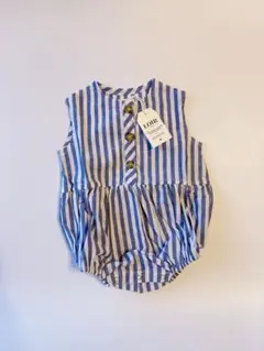 50%off【新品】残り1 ロワールパリ ロンパース 青 ユニセックス70