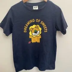 GU たべっ子どうぶつ らいおんくん 半袖 Tシャツ ネイビー 150