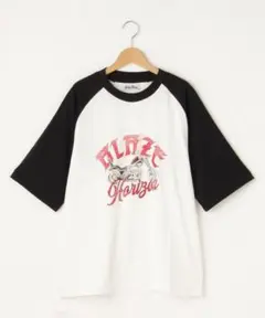SoupysaupyバイクプリントTシャツ XL ホワイト＆ブラック