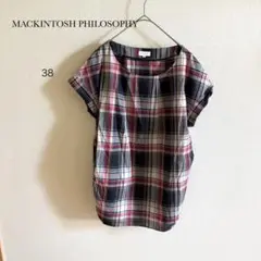 ♔︎MACKINTOSH PHILOSOPHY♔︎チェックブラウス【38】