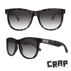 【本日限り】CRAP ラウンド型サングラス ブラック/グレー ケース付き