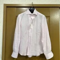 鎌倉シャツ　オーダーリネンシャツ　ピンク