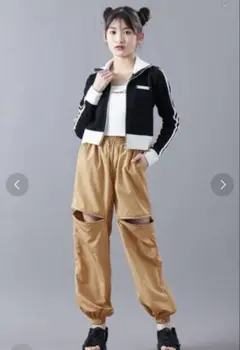 アナップキッズ サイドジップジョガーパンツ