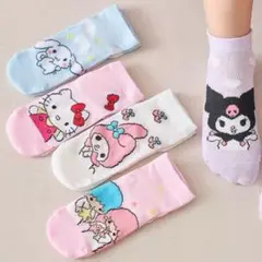 ♡新品♡ サンリオキッズソックス　17〜19cm　5足セット　女の子　靴下