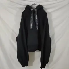 Ank Rouge うさ耳パーカー ブラック M ワイド ショート丈
