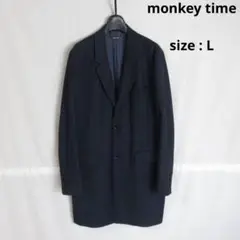 【値下げ◎】 monkey time / チェスターコート ジャケット 紺
