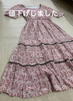 ENRICODOMANI ワンピース　花柄　おしゃれ　レトロ　アンティーク