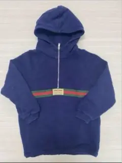 GUCCI キッズ ネイビー シェリーライン フーディー 36m