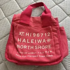 HALEIWA NORTH SHORE 赤　ハンドバッグ