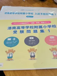 洛南高等学校附属小学校 受験問題集1 &入試予想問題集1 セット 洛南高等学校附属小学校 受験問題集1 &入試予想問題集1 セット 本