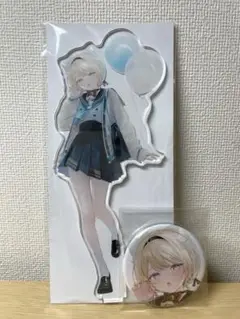 うみぼうず 風真いろは ホロクル9th きんにくぽよぽよ アクスタ 缶バッジ