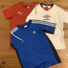 PUMA adidas UMBRO 練習着 3枚セット