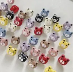 ◆可愛いくまさんのカラフルボタン ランダム5個1セット 新品未使用品◆