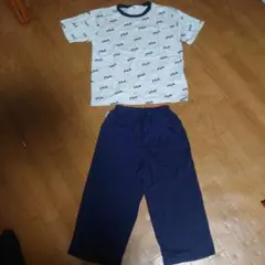 FILA パジャマセット 140cm ホワイト/ネイビー
