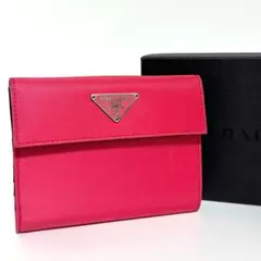 新品未使用✨PRADAプラダ　M523 三つ折り財布　ナイロン　三角ロゴプレート 2025年最新】prada m523の人気アイテム - メルカリ