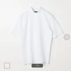 訳あり　コムサイズム コットン天竺 モックネックＴシャツSサイズNo.1