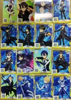 ソードアート・オンライン アーケード キリトとユージオ16枚セット