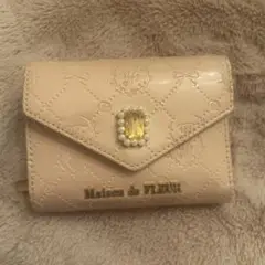 Maison de FLEUR 三つ折り財布 ピンク