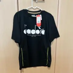 【新品タグ付き】ディアドラ／スポーツシャツ　Lサイズ　ブラック　おまけ付き