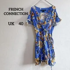 FRENCH CONNECTION 花柄ラップチュニック 半袖 【UK 40】