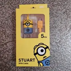 【新品未使用】ミニオンズ STUART 5PIN Micro充電ケーブル