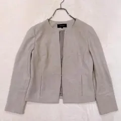 美品　アンタイトル　（1）　ノーカラー ドライタッチ ジャケット 現行品