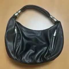 vintage archive leather shoulder bag