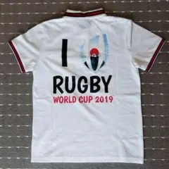 ラグビー・ワールドカップ2019　ポロシャツ 白【ほぼ未使用】