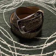 Corneliani Italy snake skin belt