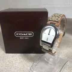 COACH コーチ 腕時計 シグネチャー クオーツ シルバー 箱付き