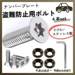 ネジ セキュリティ チタン ナンバープレートボルト M6 ナンバーフレーム