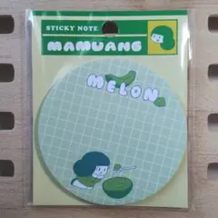 レア【新品未使用 マムアンちゃん 付箋】メロン ふせん マムアン mamuang