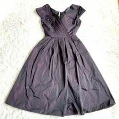 ローラアシュレイ♡スパンコール×レース煌めくブラックpartyドレス♡