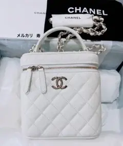 CHANEL 2022 シャネル バニティ トップハンドル チェーンバッグ