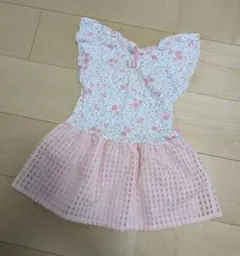 ホットビスケッツ　ミキハウス フラワープリント ワンピース 100