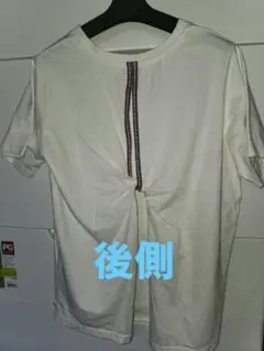 チチカカ　プルオーバー　Tシャツ　トップス　背中開き　ホワイト　フリーサイズ